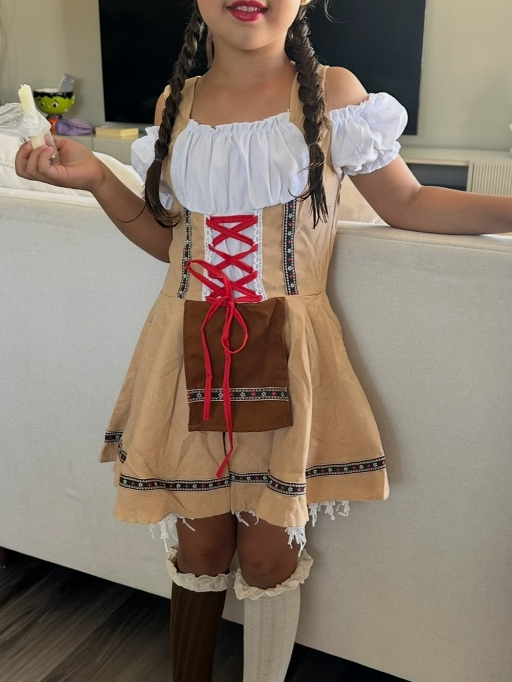 Girls Oktoberfest Bavarian Costume Size S 4–6 – Matching Adult Available